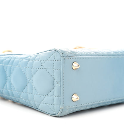Christian Dior Lambskin Cannage Gradient Small My Lady Dior Denim Blue 9 of 12