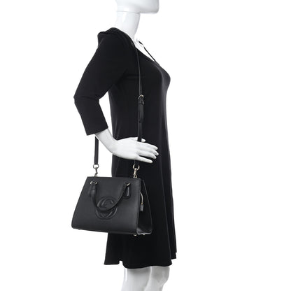 Gucci Dollar Calfskin Medium Soho Top Handle Satchel Black 2 of 10