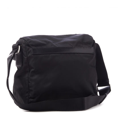 Prada Tessuto Nylon Single Buckle Messenger Bag Black 2 of 8