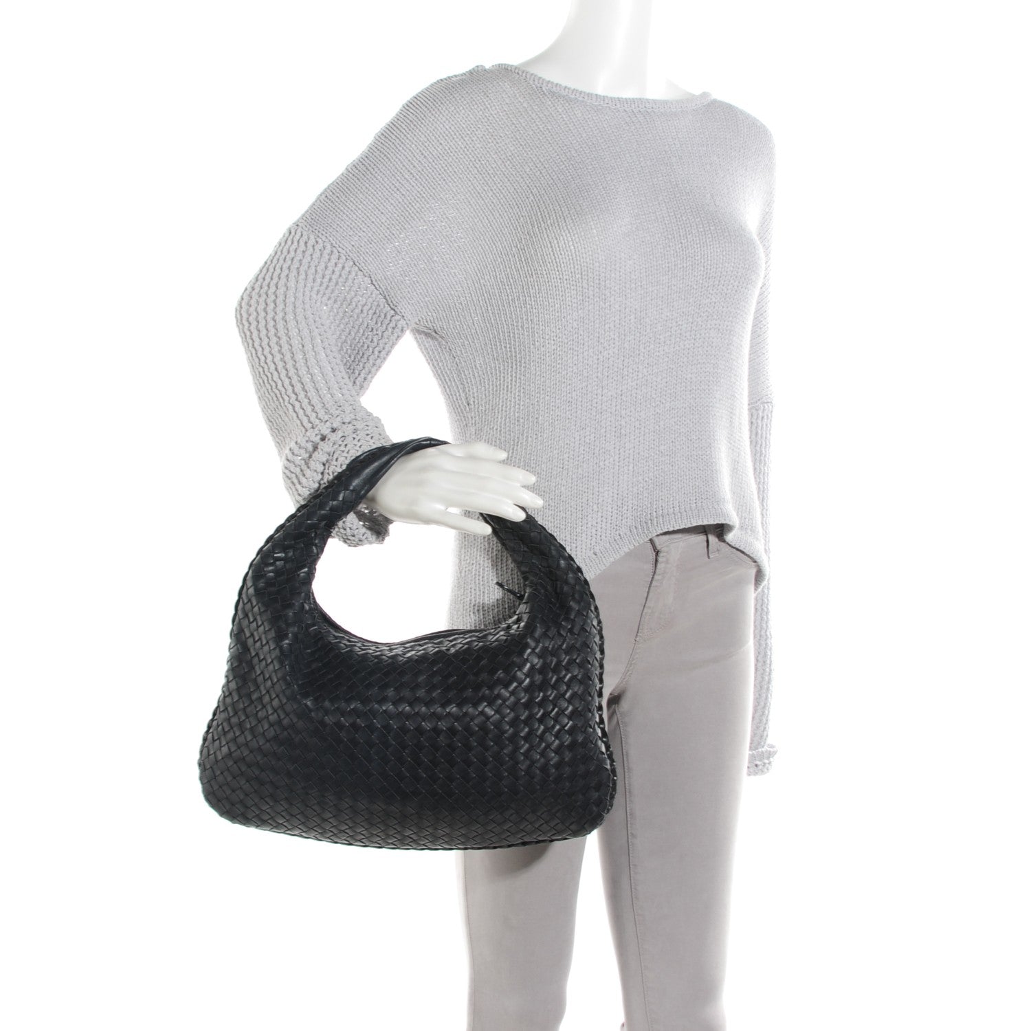 Bottega Veneta Nappa Intrecciato Medium Veneta Hobo Tourmaline 2 of 9