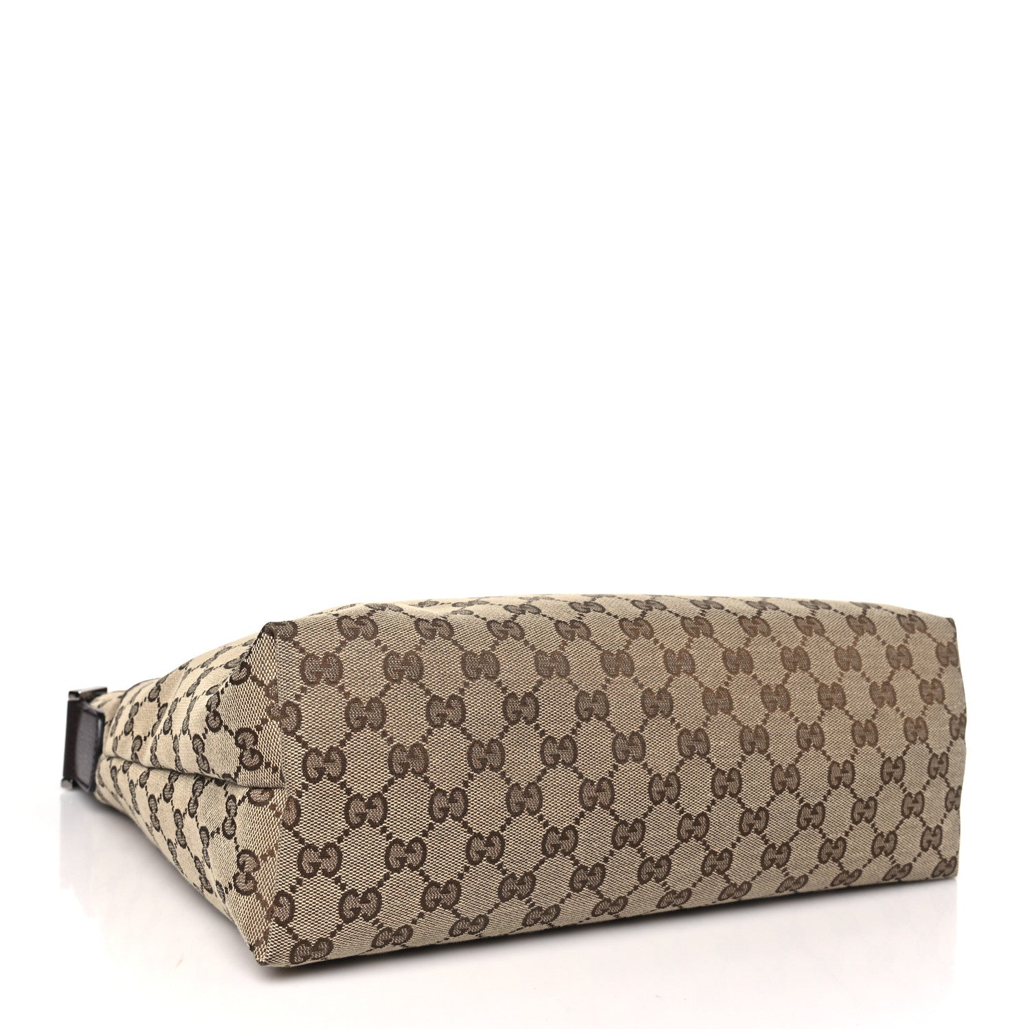 Gucci Monogram Web Medium Flat Messenger Bag Brown 4 of 10