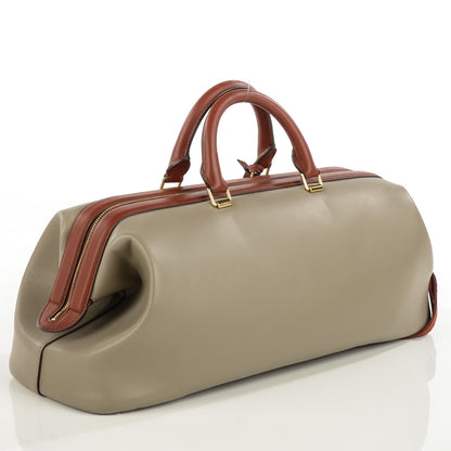 Celine Satin Calfskin Long Frame Doctor Bag Grey 3 of 8