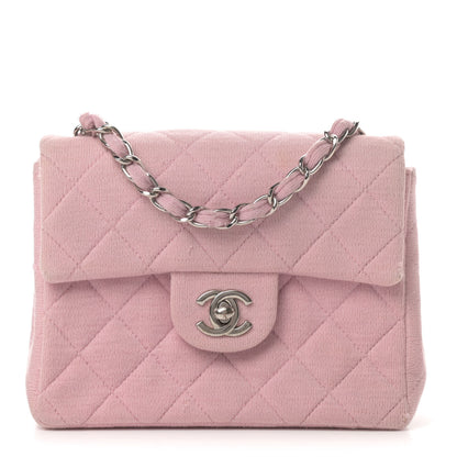 Chanel Jersey Quilted Mini Square Flap Pink 1 of 6