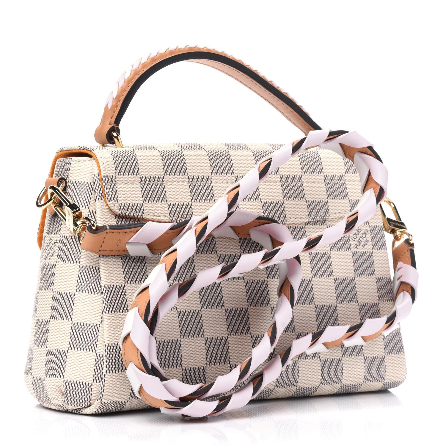 Louis Vuitton Damier Azur Braided Croisette Rose 3 of 12