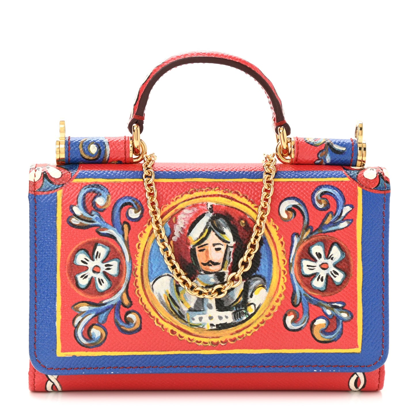 Dauphine Printed Mini Von Bag Multicolor Blue