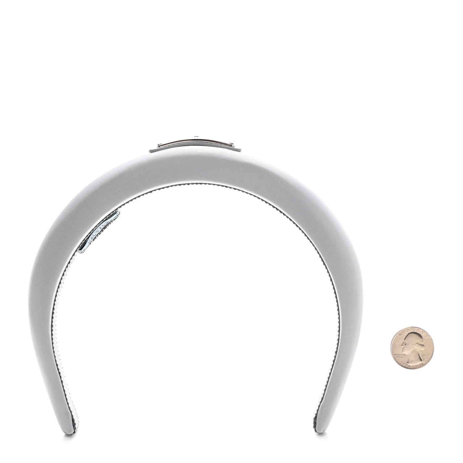 Prada Re-Nylon Triangle Logo Headband Fiordaliso 2 of 5