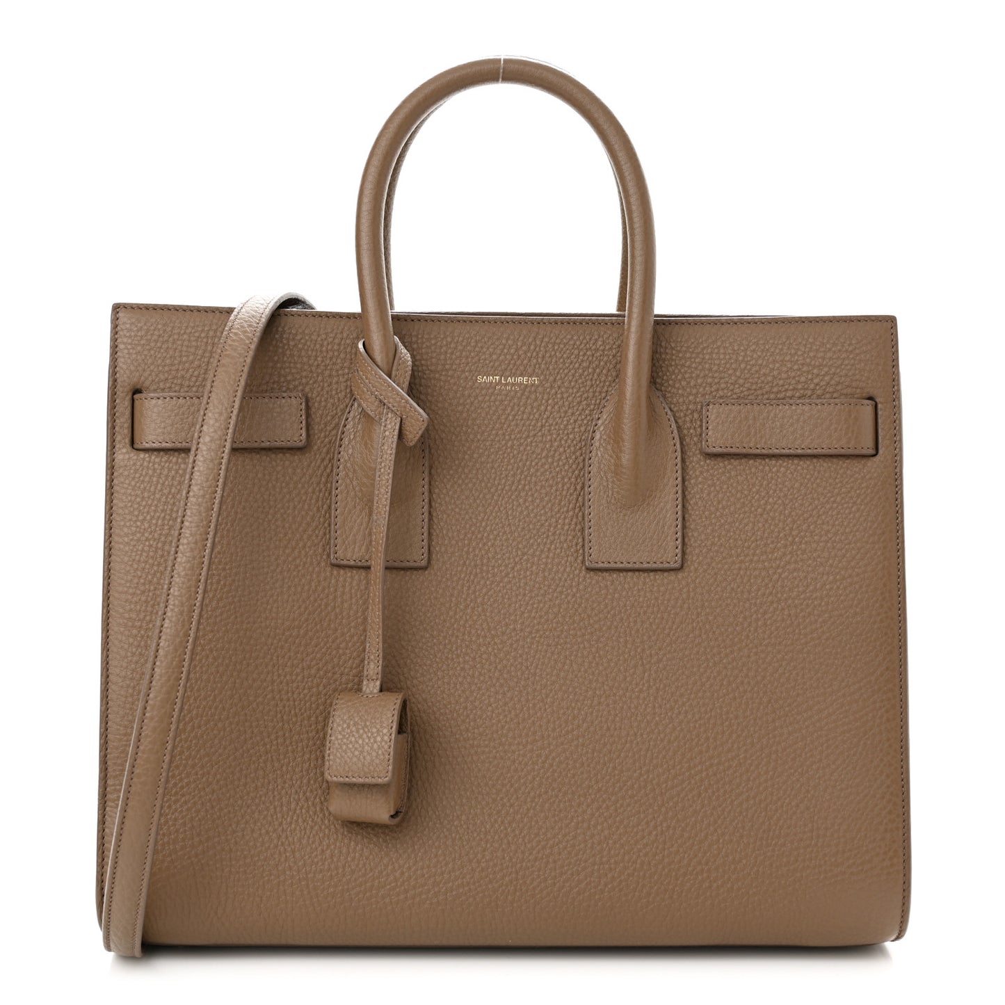 Grained Calfskin Small Sac De Jour Taupe