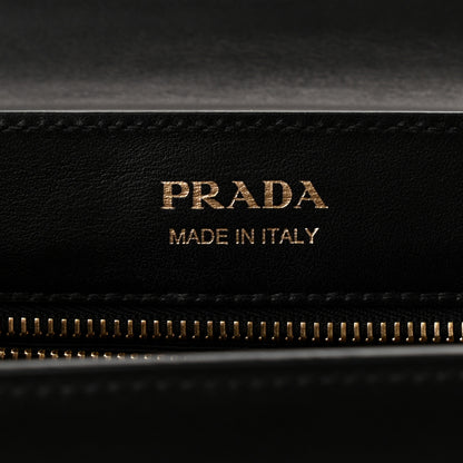 Prada City Calfskin Saffiano Cahier Top Handle Bag Black 7 of 9
