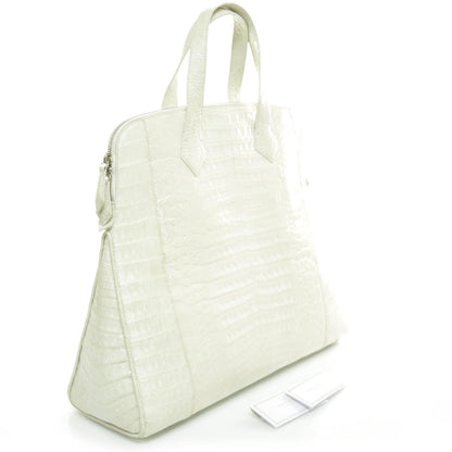 Nancy Gonzalez Crocodile Tote White 3 of 8