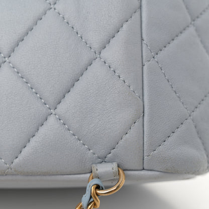 Chanel Lambskin Quilted Small Braided CC Backpack Light Blue 13 of 13