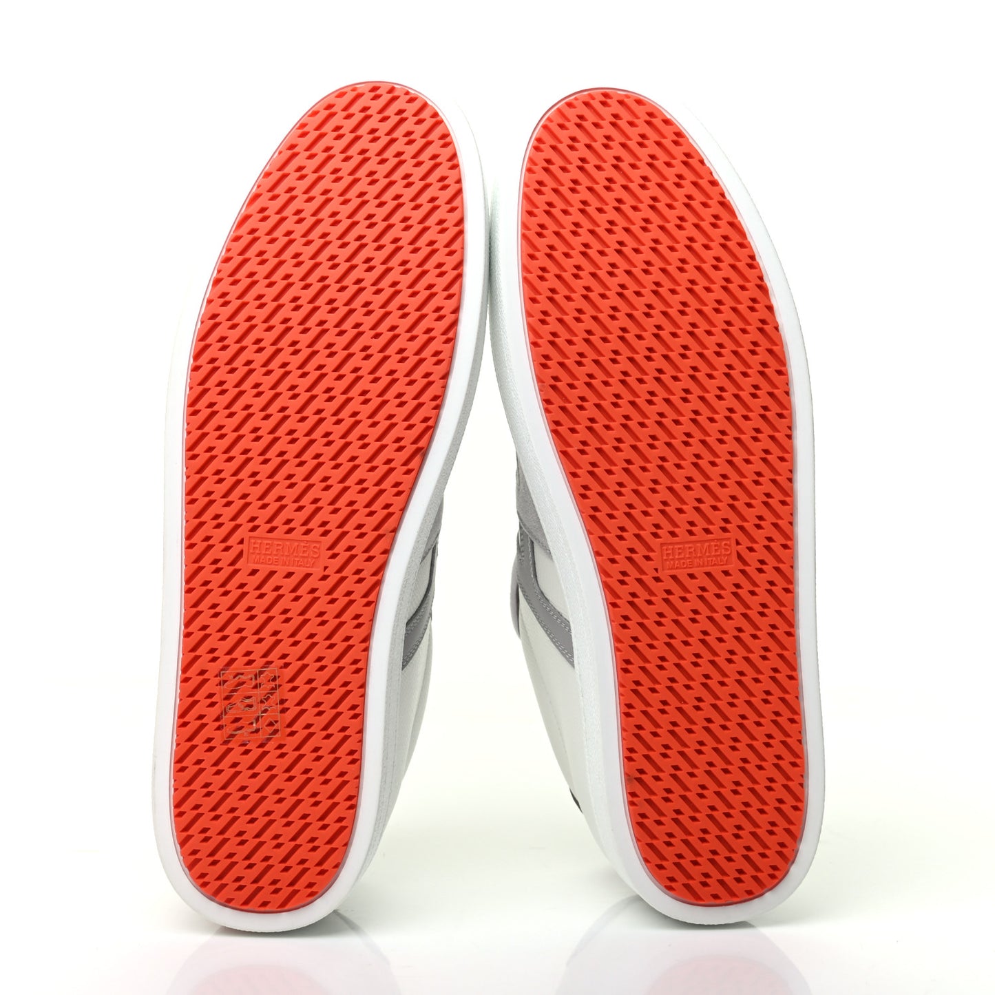 Epsom Suede Boomerang Sneakers 40 White Gris