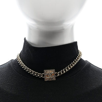 Chanel Metal Crystal CC Choker Gold 2 of 4