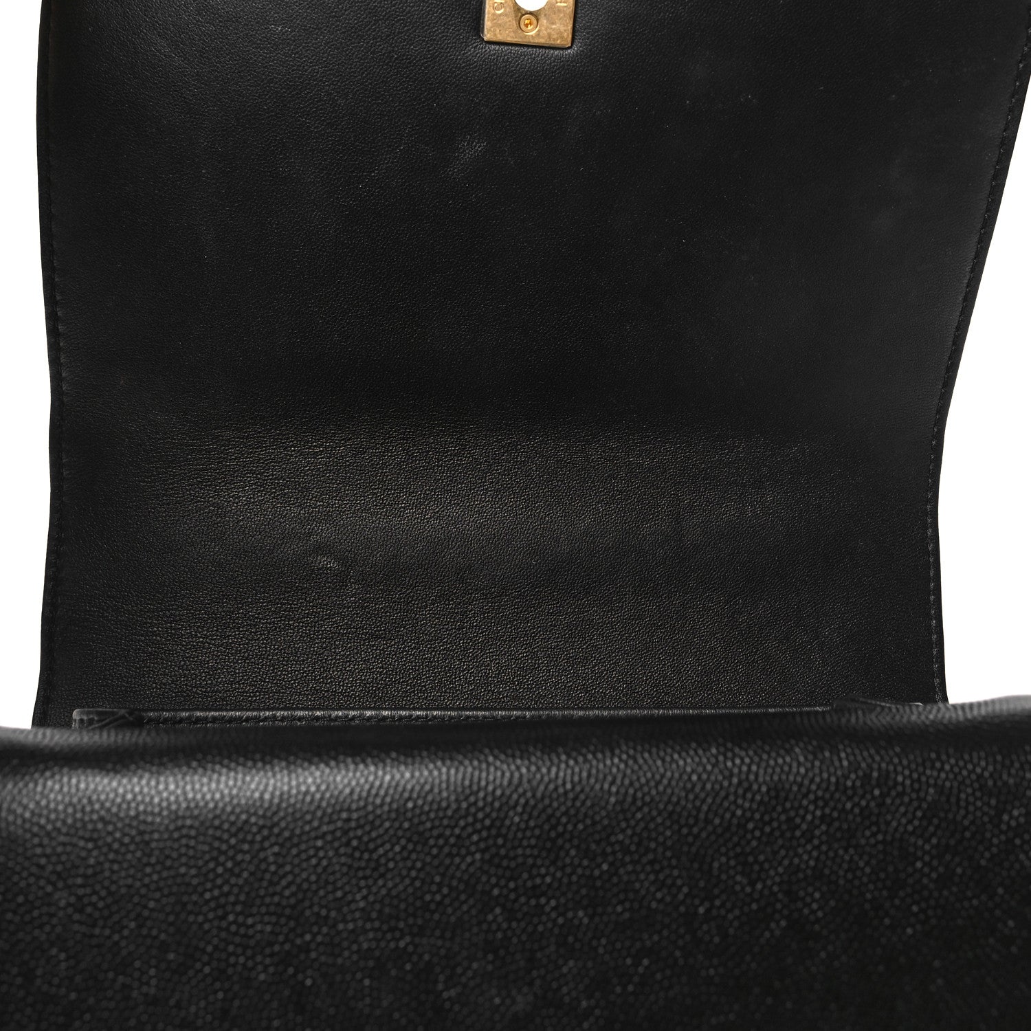 Chanel Caviar Quilted Mini Top Handle Flap Black 12 of 12