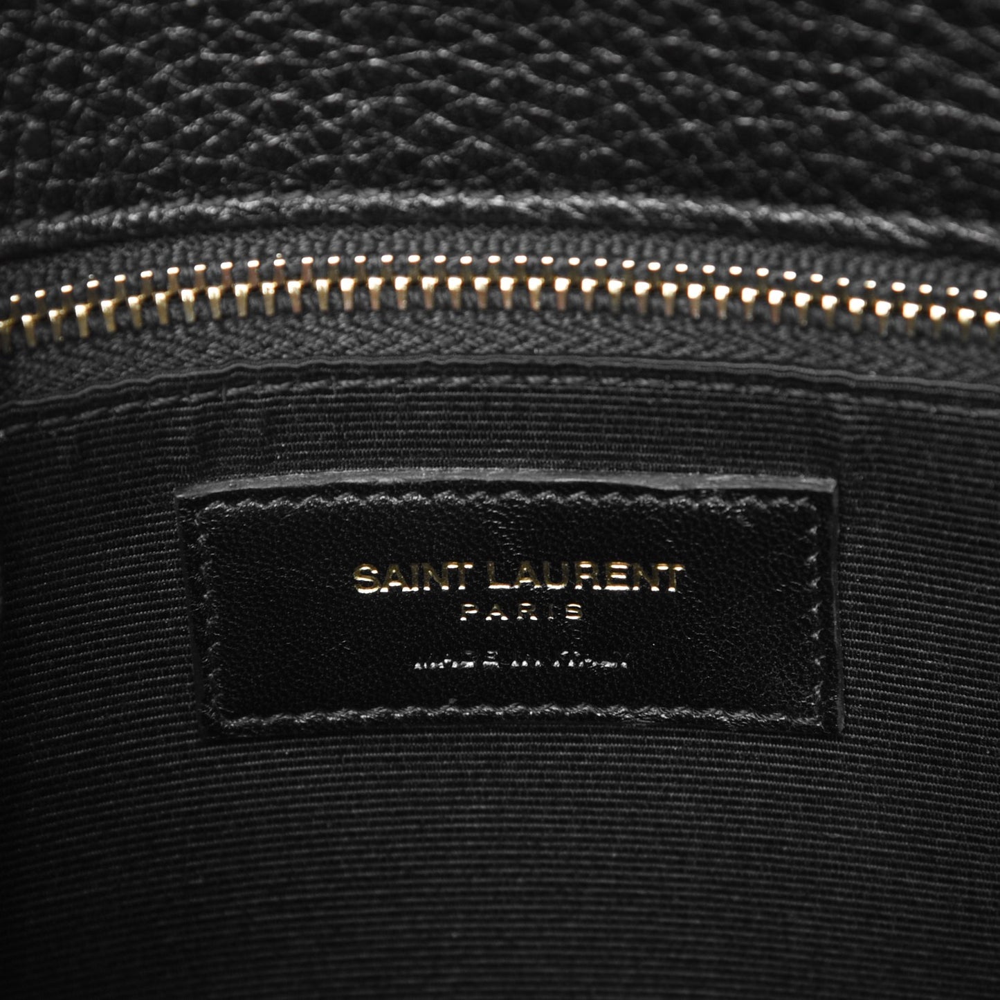 Grained Calfskin Small Sac De Jour Black
