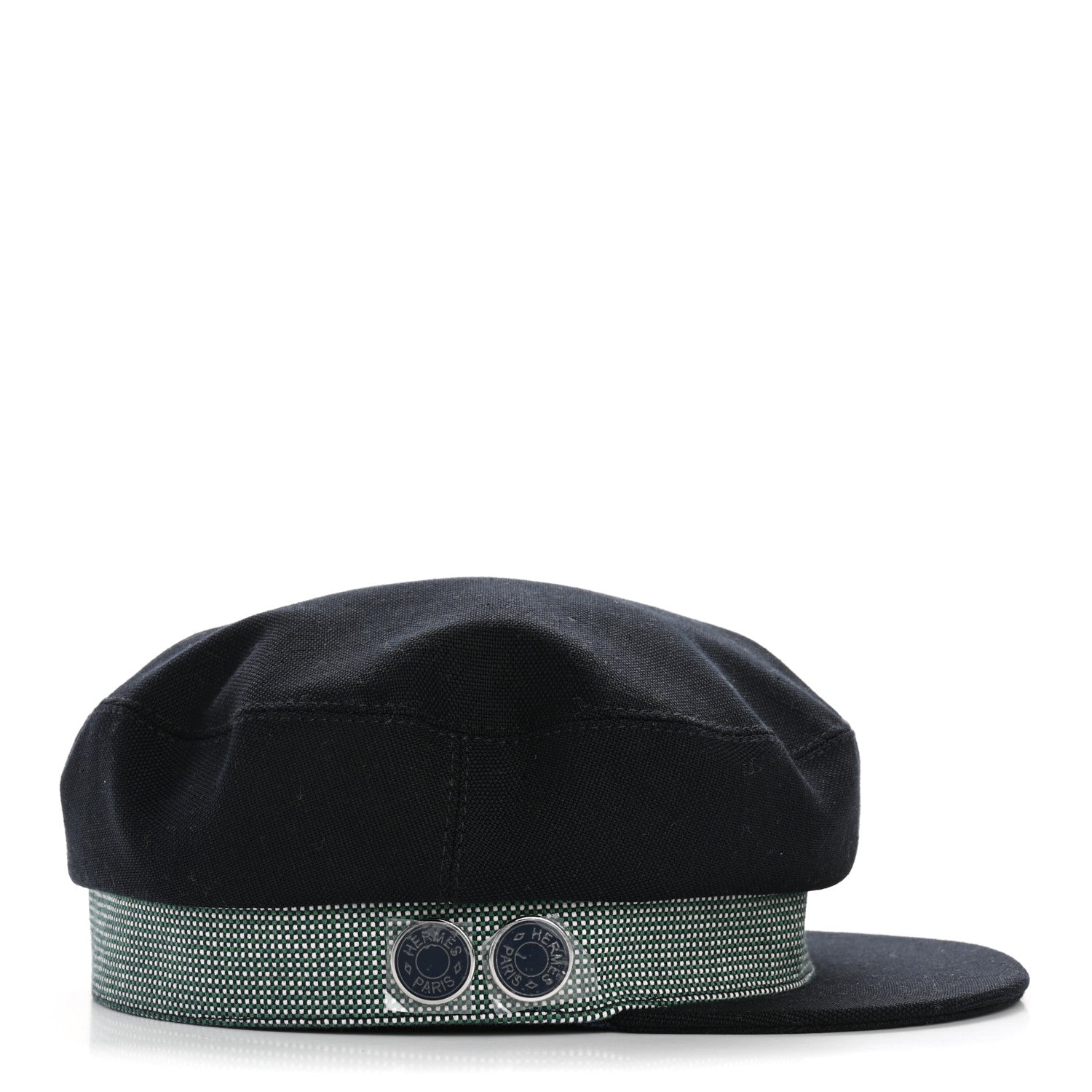 Hermes Cotton Hemp Cavale Pop Cap 56 Bleu Minuit Marine 5 of 8