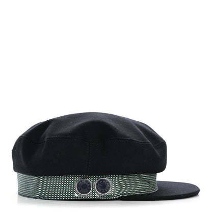 Hermes Cotton Hemp Cavale Pop Cap 56 Bleu Minuit Marine 5 of 8