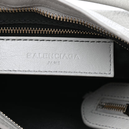 Balenciaga Chevre Gold Metallic Edge Hardware Mini City Gris Perle 6 of 10