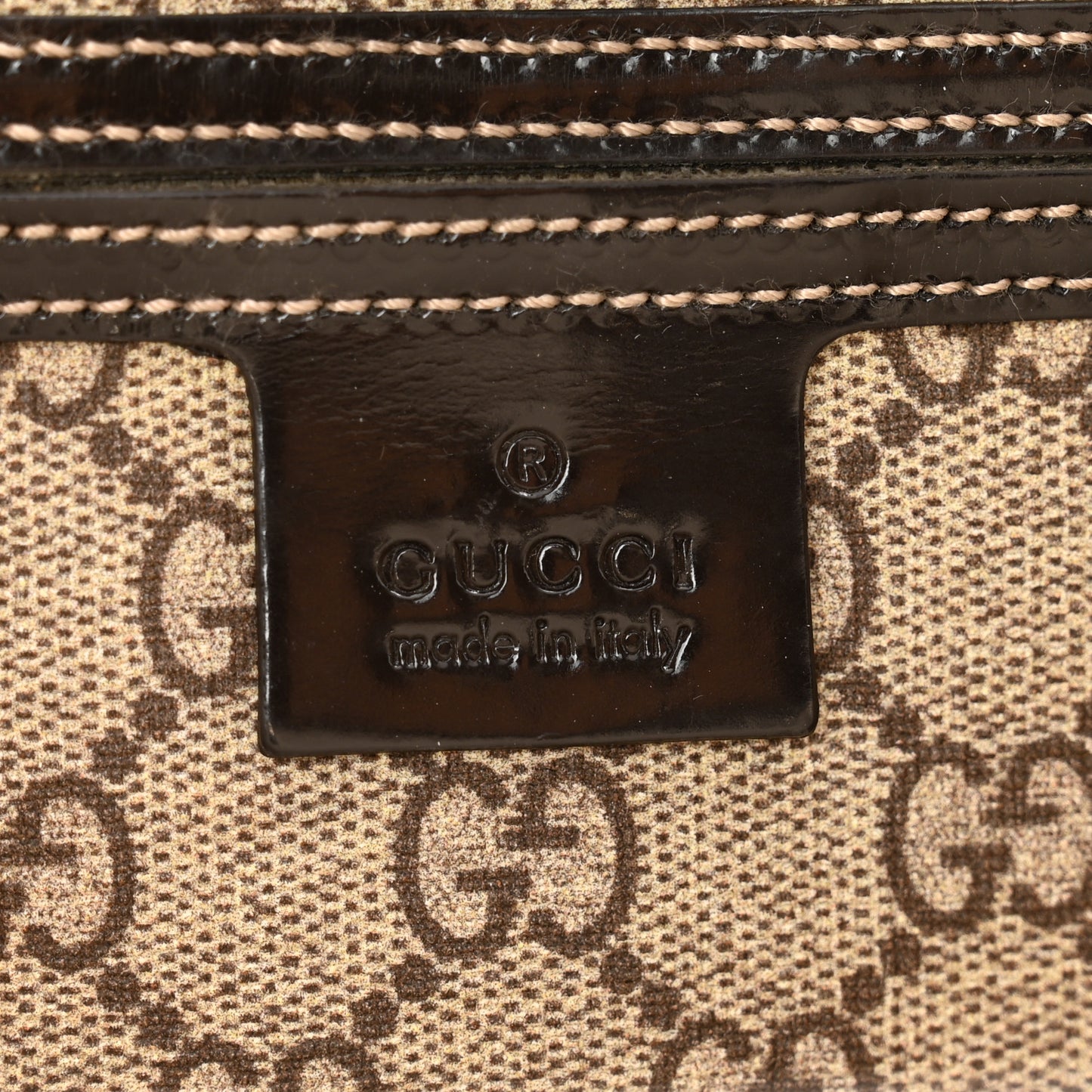 GG Plus Monogram Tattoo Heart Medium Joy Tote Dark Brown