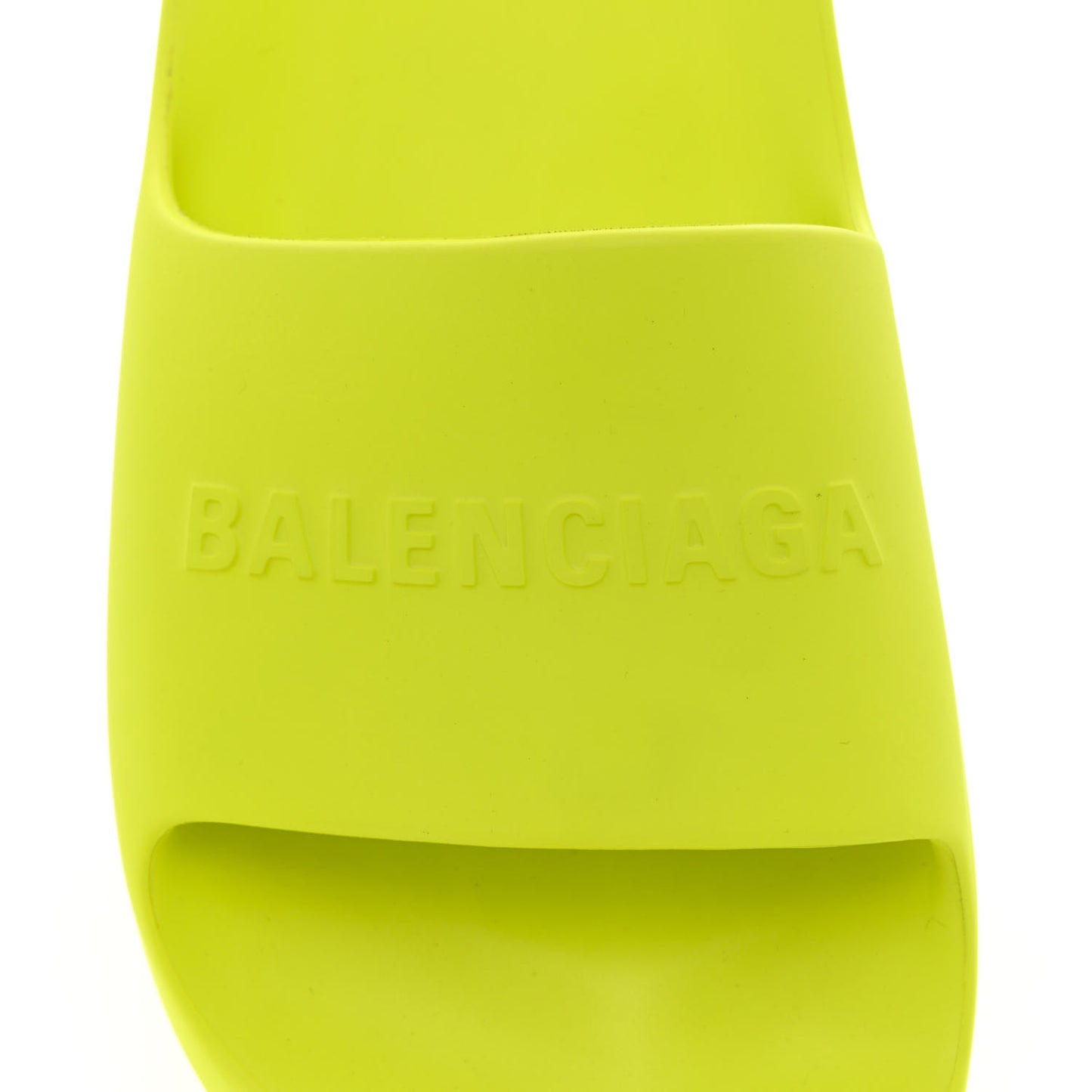 Rubber Womens Chunky Slide Sandals 41 Acid Lime