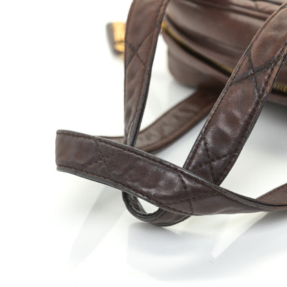 Chanel Lambskin Quilted Shoulder Bag Brown 20 of 27