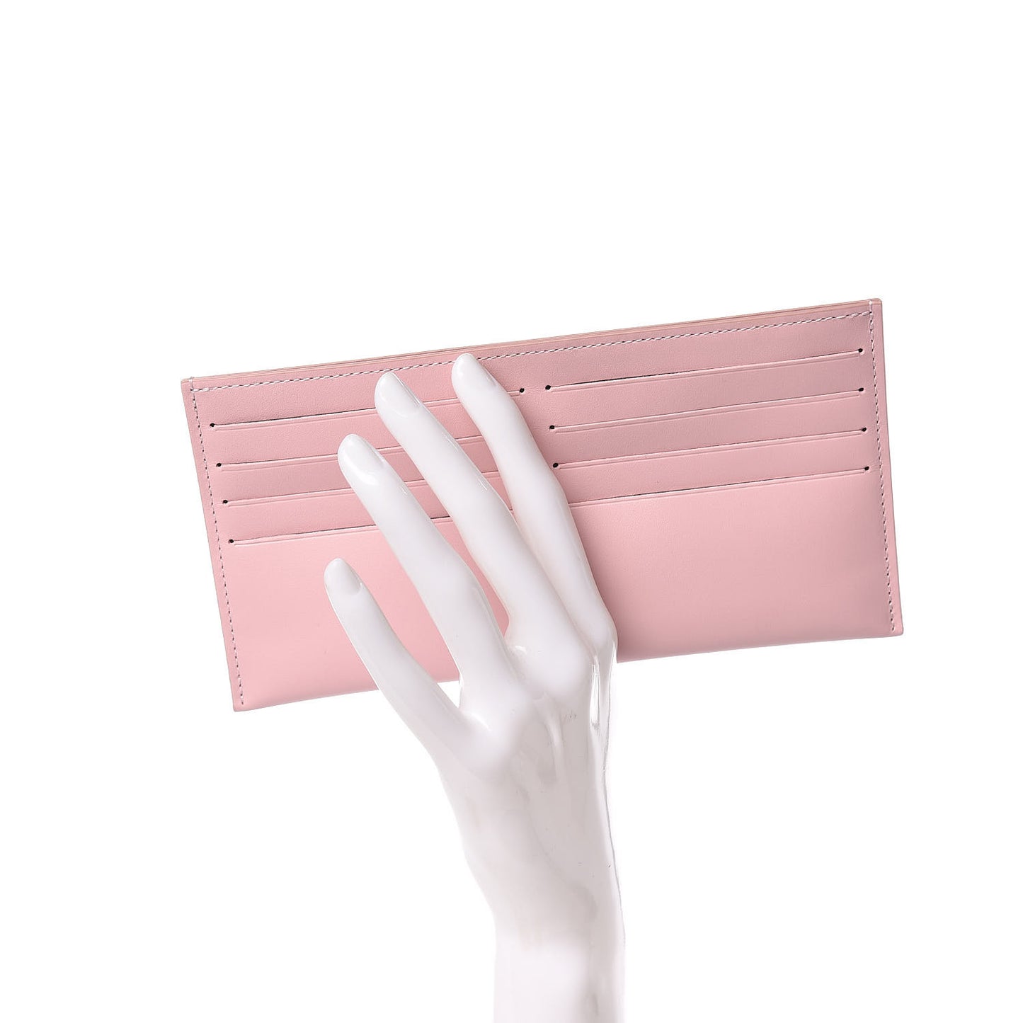 Calfskin Felicie Card Holder Insert Rose Ballerine