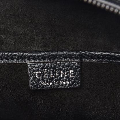 Celine Drummed Calfskin Nano Luggage Black 7 of 10