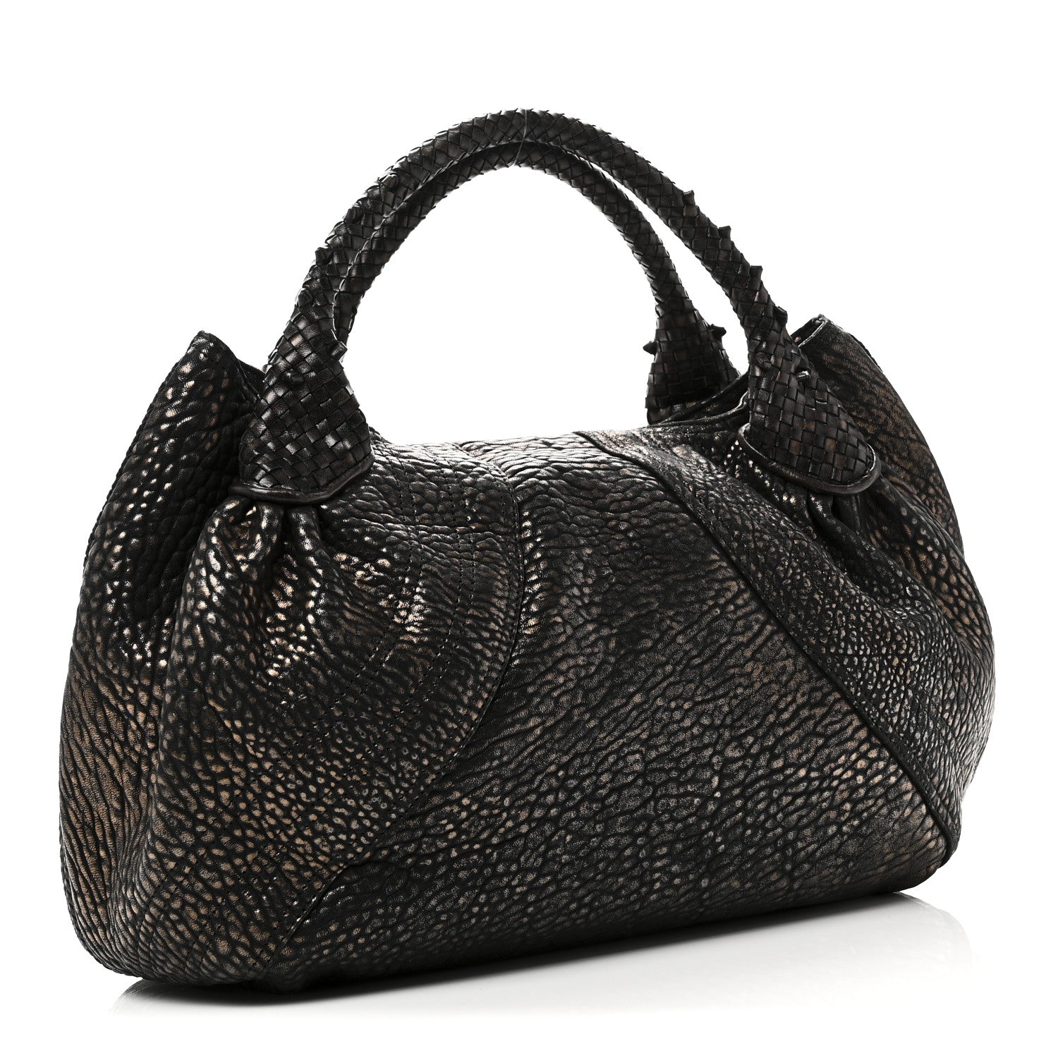 Fendi Metallic Nappa Nuvolata Bimetal Spy Bronze Black 2 of 8