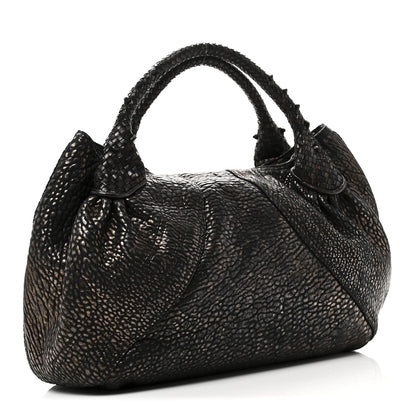 Fendi Metallic Nappa Nuvolata Bimetal Spy Bronze Black 2 of 8