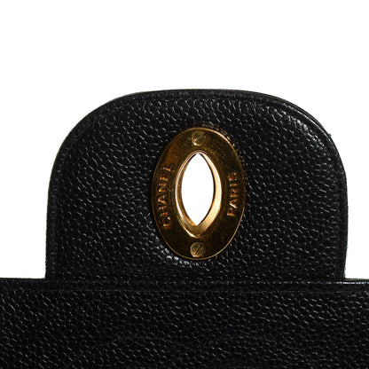 Chanel Caviar Horizontal Quilt Jumbo Flap Black 5 of 10