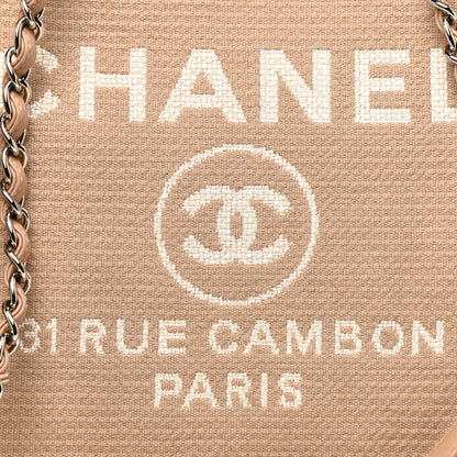 Chanel Mixed Fibers Medium Deauville Tote Beige 7 of 20