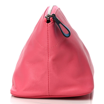Hermes Lambskin Swift Tohubohu Pouch PM Rose Azalee Bleu Zanzibar 11 of 15