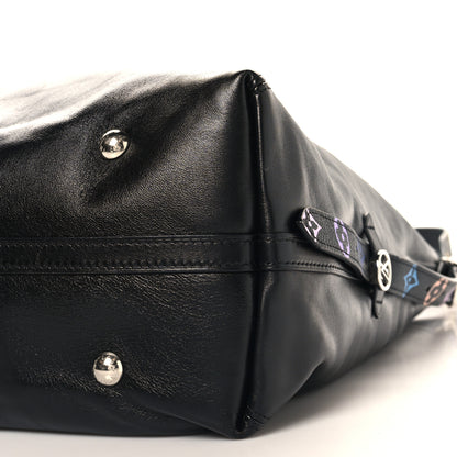 Louis Vuitton LV X TM Lambskin CarryAll Vibe MM Black 9 of 10