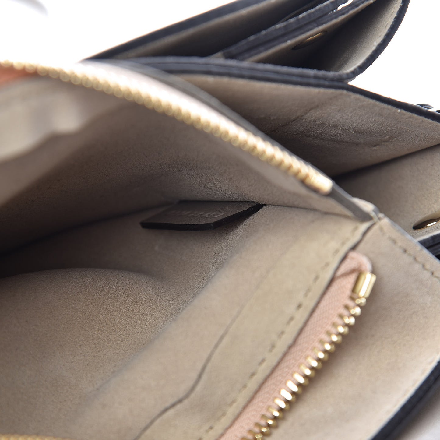 Calfskin Suede Medium Faye Shoulder Bag Motty Grey