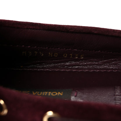 Louis Vuitton Suede Monogram Gloria Loafers 37.5 Prune 9 of 9