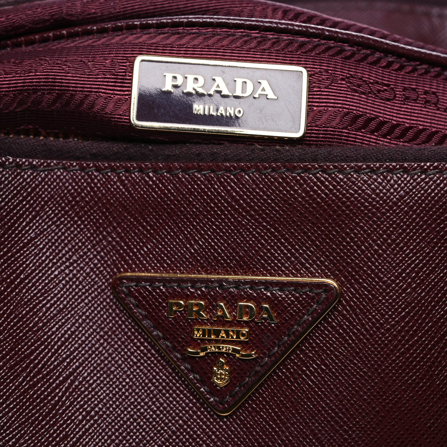 Prada Saffiano Lux Extra Large Galleria Double Zip Tote Cherry 8 of 17