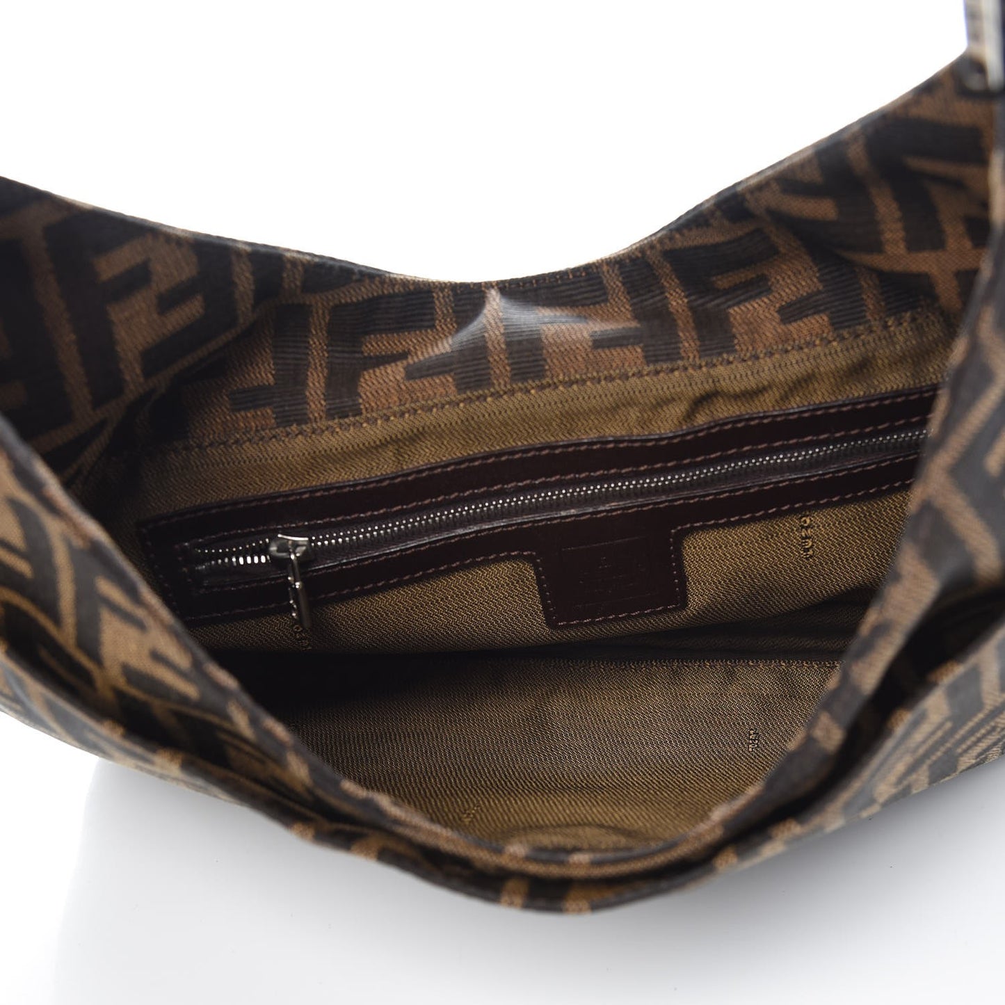FENDI Zucca Small Shoulder Bag Tobacco