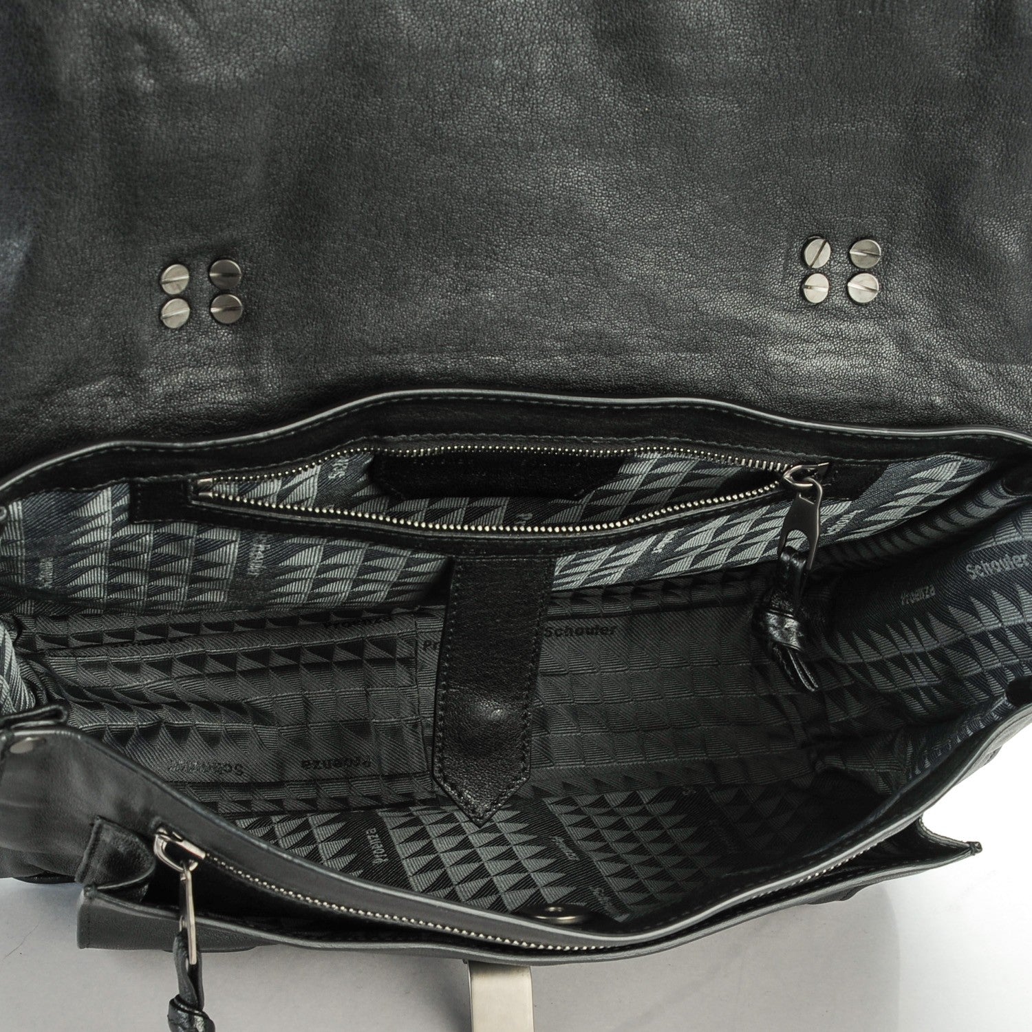 Proenza Schouler Lambskin Medium PS1 Satchel Black 5 of 8