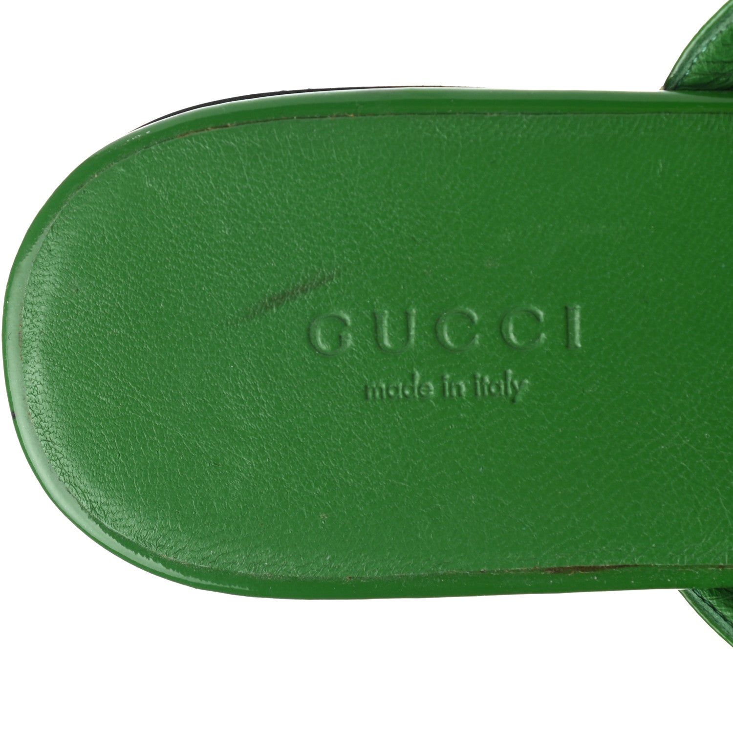 Gucci Patent Horsebit Thong Sandals 36.5 Green 7 of 11