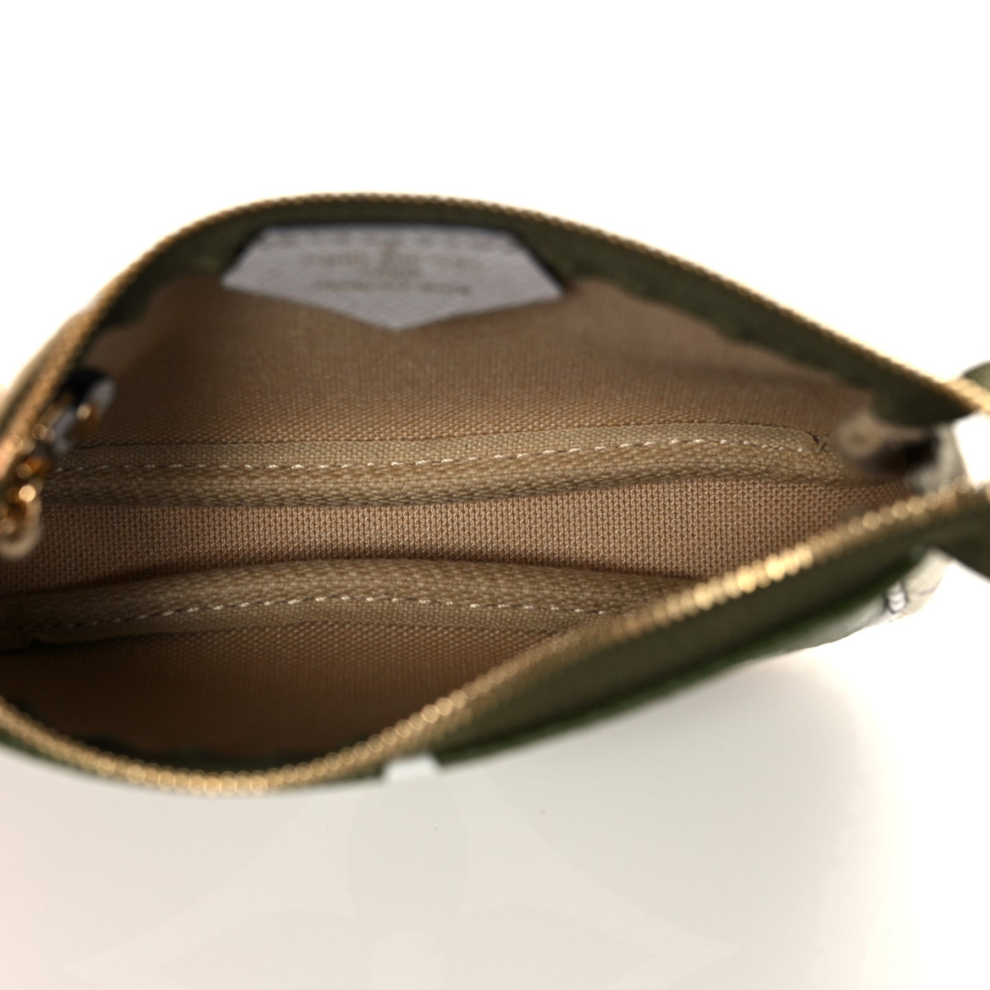 Monogram Giant Micro Pochette Accessories Kaki White