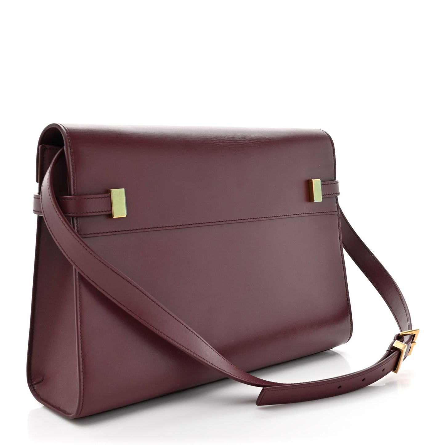 Smooth Calfskin Manhattan Shoulder Bag Rouge