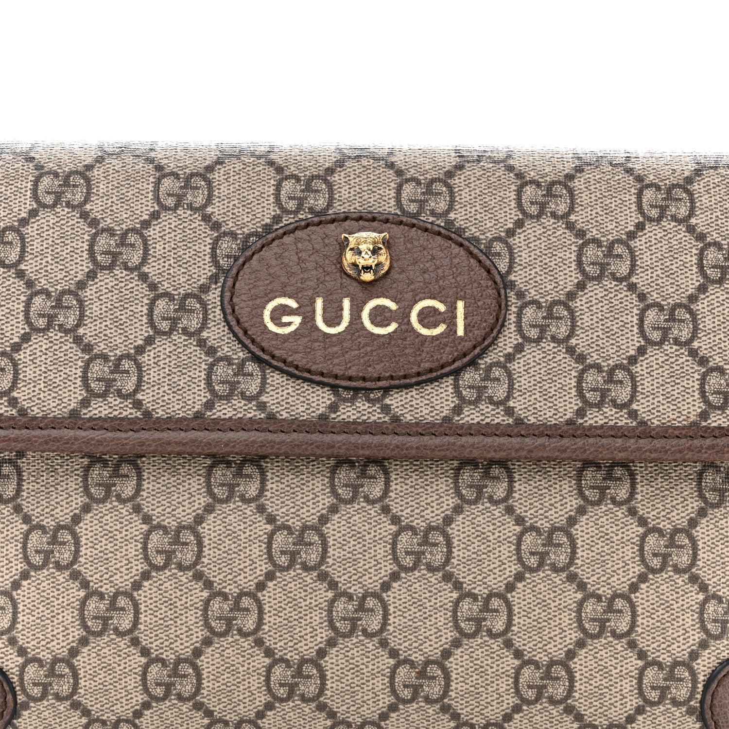 Gucci GG Supreme Monogram Neo Vintage Web Belt Bag Brown 8 of 10