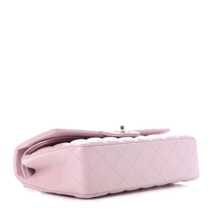 Chanel Iridescent Calfskin Quilted Medium Double Flap Light Pink 4 of 9