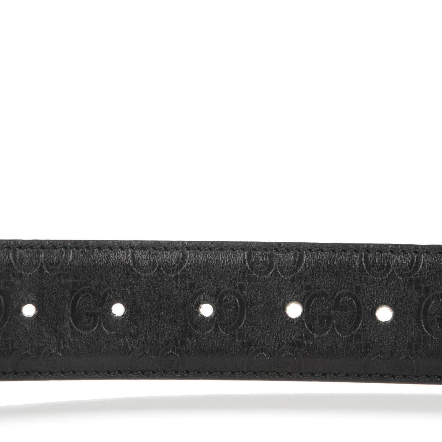 Guccissima Interlocking G Belt 85 34 Black