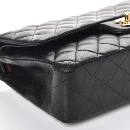 Chanel Lambskin Quilted Medium Double Flap Black 8 of 12