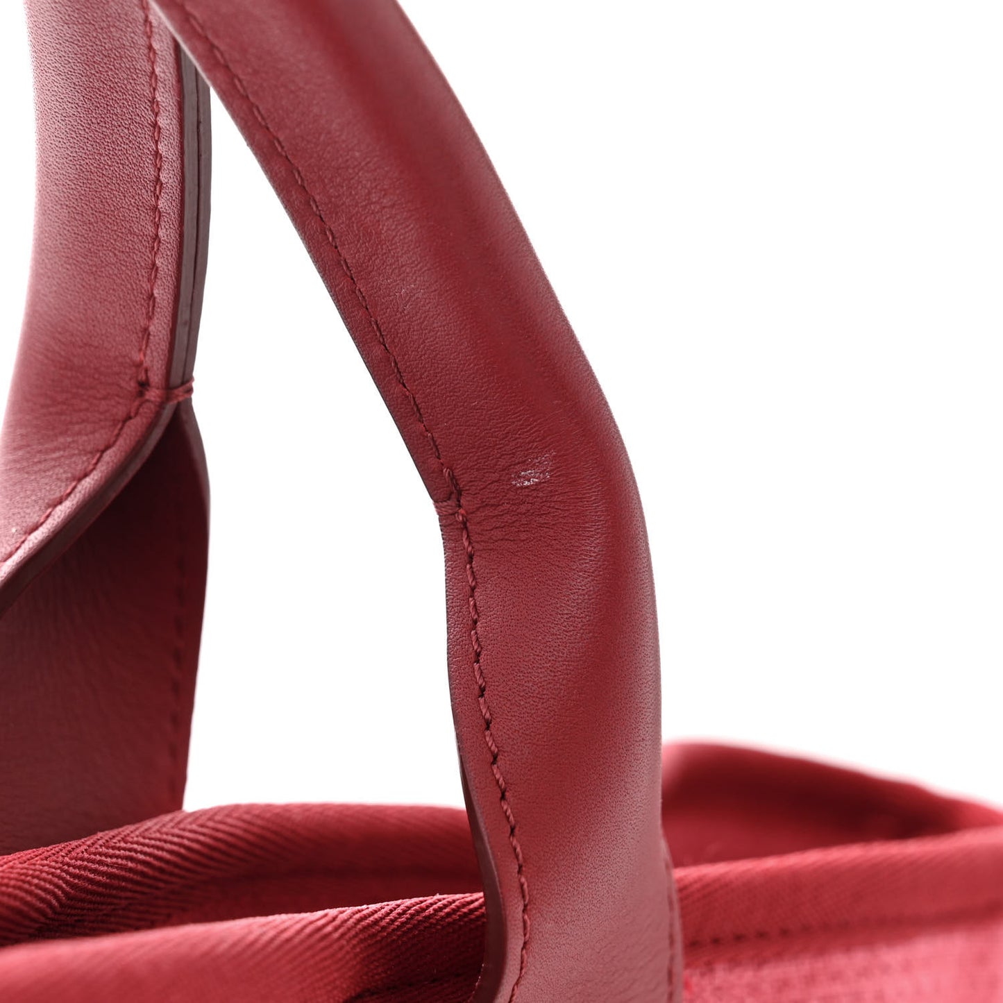 Canvas Medium Deauville Tote Red