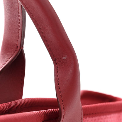 Chanel Canvas Medium Deauville Tote Red 12 of 14