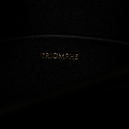 Celine Shiny Calfskin Teen Triomphe Black 7 of 10