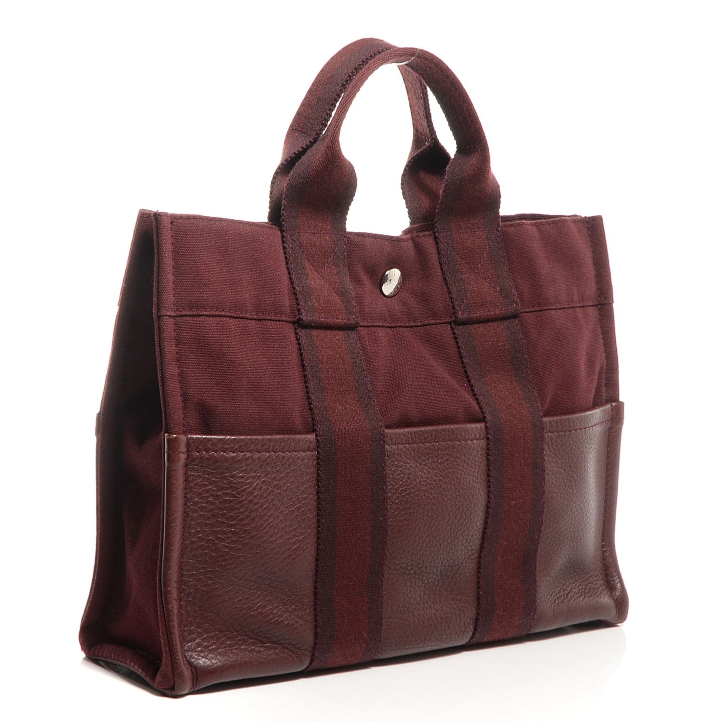 Taurillon Clemence Canvas Fourre Tout PM Rouge H