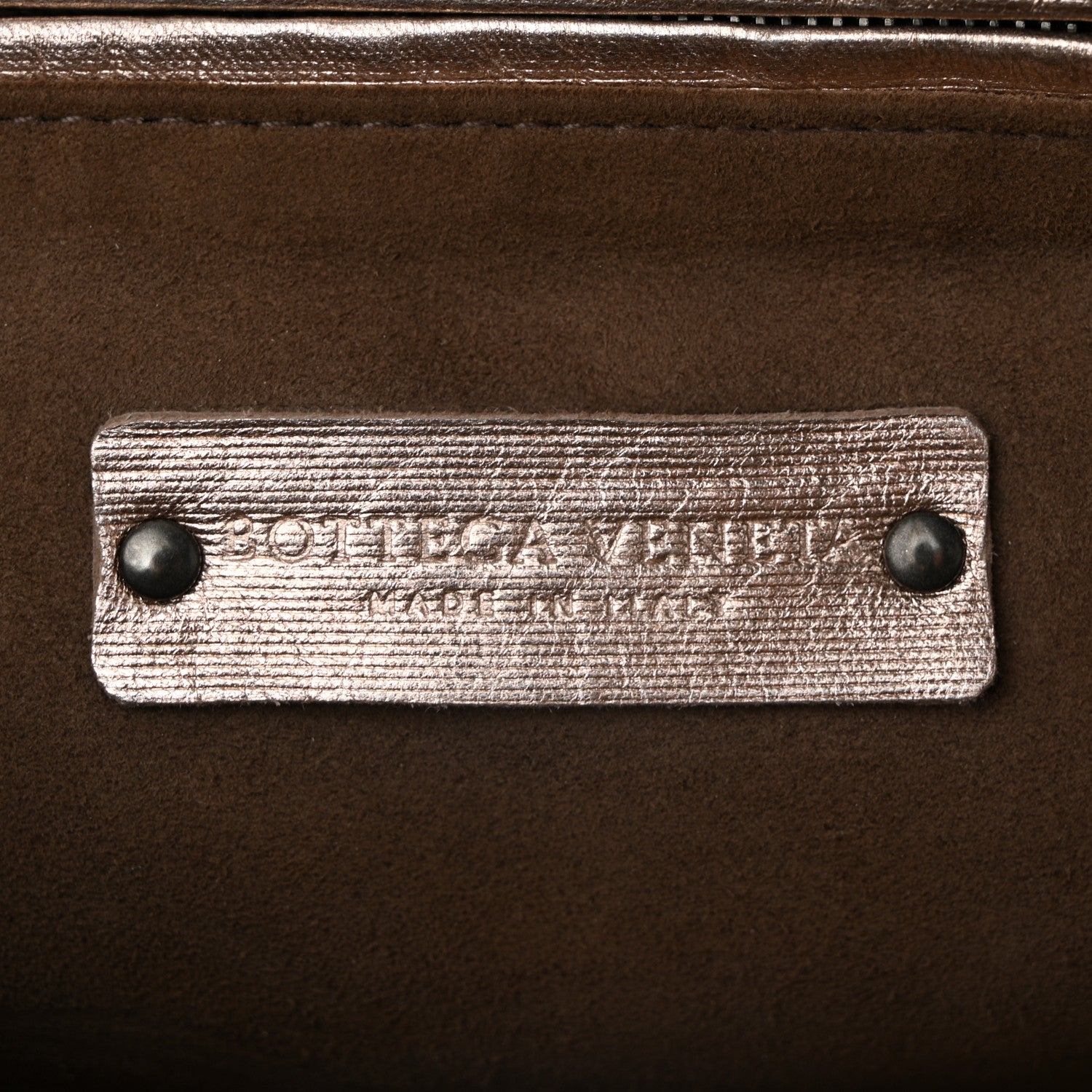 Bottega Veneta Metallic Grosgrain Intrecciato Nodini Crossbody Messenger Copper 6 of 10