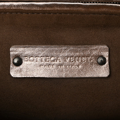 Bottega Veneta Metallic Grosgrain Intrecciato Nodini Crossbody Messenger Copper 6 of 10